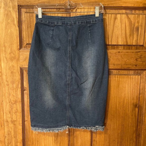 Denim Midi Skirt - Picture 2 of 5